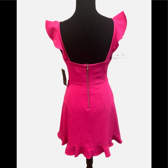 LIPSTICK CREPE COCKTAIL DRESS - Picture 2 of 6